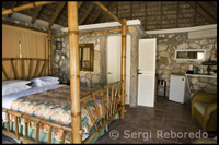 Interior de una cabaña del Hotel Fernández Bay Village - Cat Island. Bahamas