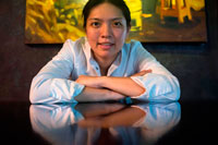 Bangkok. Chef Bo Songvisava, the best woman chef in Asia in her restaurant Bo Lan in Bangkok. Thailand. Chef Bo Songvisava is breaking boundaries. Professional kitchens around the world remain dominated by male chefs. In Asia, it is rare to see a female chef, even more so a female Asian chef at the helm of a restaurant. Last year, The 50 Best Restaurants in Asia bestowed its inaugural award for Asia’s best female chef on Duangporn Songvisava, more popularly known by her nickname, Bo. The Thai chef is behind Bo.lan, one of the five restaurants in Thailand to make it to the prestigious 50 Best list.