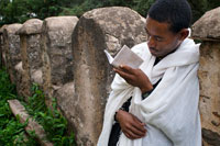 A devotee prays at a Coptic Christian church doors of St Mary of Zion in Axum, the place where they believe it saves the Ark of the Covenant. The disclosure of the millennium. The Ark of the Covenant, according to the Bible, is the box that contained the Tablets of the Law of Moses with the Ten Commandments, and is, without doubt, the most coveted sacred object of those who have been searched by man in different places of the earth, from Africa to the Middle East. Surrounded by mysteries, is still one of the most legendary treasures of the Old Testament. For centuries, the Ark has fired the imagination of fans, mystics, adventurers, archaeologists and writers.