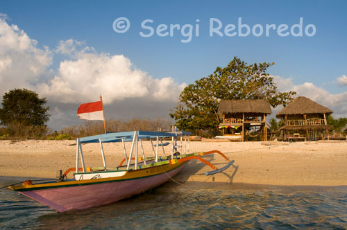 En el noroeste de la isla se encuentra el Café Diana, el mejor lugar donde ver las magnificas puestas de sol mientras se saborea un cóctel o un sabroso pancake de coco. Gili Meno. La isla Gili es un destino popular en Indonesia. Las Islas Gili ubicadas en el noroeste de Lombok, son tres pequeñas islas, rodeadas de coral; Gili Air, Gili Meno y Gili Trawangan, cada una con magníficas playas de arena blanca, aguas cristalinas, arrecifes de coral, peces de colores brillantes y el mejor snorkeling.  Los visitantes, especialmente los jóvenes europeos se sienten atraídos por los placeres simples de sol, buceo, hermosas playas, y la socialización. La ausencia de coches, motocicletas y vendedores ambulantes añade en gran medida al ocio de permanecer en el Gilis. “islas Gili”no es el nombre local. Gili significa realmente pequeños Estados insulares y hay muchos otros alrededor de Gili.  Hay muchas opciones para unas agradables vacaciones en las islas. Se puede alquilar equipo de snorkel, unirse a un curso de buceo, alquiler de kayak, pescar o tomar un barco con fondo de cristal para ver los magníficos arrecifes de coral y los peces.  El coral alrededor de las islas es bueno para el snorkeling, que se puede llegar desde la orilla. Ver  rayas y almejas gigantes. El buceo está disponible en todas las islas con programas de muchas escuelas de buceo para elegir, desde principiantes hasta avanzadas inmersiones técnicas.  Mientras que los buzos pueden nadar con regularidad, aquellos que prefieren sólo estar a la deriva en las corrientes con un snorkel, aletas y una máscara nunca se sentirán defraudados por los más de 6.000 especies de vida marina que viven justo al lado de la costa. La pesca es una de las actividades de relieve en las islas.  Gili Trawangan, la isla más popular de las Gili. Simplemente relajarse y disfrutar del sol, fiestas nocturnas, playa y mar. La parte principal de la isla está llena de alojamientos, restaurantes, y tiendas de buceo. Si usted está buscando un lugar más tranquilo para alojarse, hay bungalós en el norte. Con espectaculares amaneceres sobre el monte del volcán Rinjani y puestas de sol que iluminan el volcán Monte Agung, junto con la cálida hospitalidad de los residentes de Gili Trawangan, no es de extrañar que la mayoría de los visitantes terminen quedándose más tiempo de lo planeado. Snorkeling en la costa, tomar sol, nadar, o unirse a un viaje de buceo a cualquiera de los operadores de buceo. Hay escuelas de buceo de calidad disponibles para atender las necesidades de los turistas, que ofrecen la gama completa de cursos PADI, así como inmersiones de diversión para los que ya están certificados. Por la noche, el puerto vuelve a la vida con diversos restaurantes extranjeros y locales y los bares empiezan a arrancar, con pargo fresco, mero y atún, cocido en fuego de carbón vegetal, fácilmente disponible.  Gili Air es la más cercana a Lombok. Es también la más poblada y se encuentran más árboles que en el resto. Los habitantes locales son: Sasak, Mandar, Bugis y Makassar. Usted puede encontrar su cultura diferente y maravillosas playas. Muchas de las personas de edad todavía se ganan la vida como barqueros, pescadores y agricultura de cocos. Hay sólo un número pequeño de hoteles de  2 o 3 estrellas (habitaciones con aire acondicionado, piscina, TV, etc.) en Gili Air. La mayoría de los lugares para comer están en la zona sur y al este de la isla (cerca del muelle). Aquí la gente es más amigable que en Gili Trawangan. También hay unos pocos lugares para alojarse cerca de la costa norte y sur-oeste en la atmósfera más tranquila.  Hay muchas actividades que los turistas pueden hacer en esta isla. Snorkeling y buceo son el punto culminante de las actividades. Zona de snorkel se encuentran en el sureste. Los turistas sólo pueden saltar al agua para ver los peces de colores y arrecifes de coral. En la parte occidental de Gili Air no se puede bucear en las playas. Cuando la luna está alta (marea baja), no se puede nadar en la playa. Usted necesidad ir hacia el lado sur o al este. Para moverse por la isla, el único medio de transporte son los Cidomos, carruajes tirados por caballos. El alquiler de bicicletas también está disponible. Los precios son más altos para la mayoría de las cosas allí ya que los alimentos y los bienes deben ser traídos desde el continente.  Gili Meno, la isla central, la más pequeña de las tres Gili y la más tranquila, con menos turistas. Un gran escape para los recién casados o alguien que quiere alejarse de todo. Una característica especial de la isla es el lago salado y espectaculares sitios de buceo, tales como, Menón Wall, la Tortuga Marina Point, y Blue Coral. La playa en la parte oriental de la isla es muy agradable y hay snorkeling.