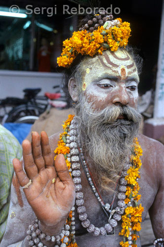 INDIA CRUZANDO EL RIO GANGES sadhu Varanasi. Además de albergar las fiestas religiosas, Varanasi es el hogar de una gran concentración de los sadhus. Sadhus son monjes hindúes que renuncien a los placeres más sensuales. Tradicionalmente viven vidas solitarias, siempre en movimiento. Son dueños de sólo lo que llevan y subsisten de limosnas. Son fácilmente identificables por sus largas barbas y trenzas que se anudan en bollos grandes. Algunos trajes desgaste, mientras que otros usan sólo un taparrabos o ir completamente desnudo. sadhus Shiva llevar los emblemas de Shiva: el tridente, la doble cara del tambor, y el collar de semillas. Algunos frotis de sus cuerpos con ceniza para simbolizar el papel de Shiva como el Destructor, que reduce todo a polvo. En la frente, la mayoría de los sadhus pintar un tika - un símbolo que representa su afiliación secta. A imitación de Shiva; sadhus que utilizan muchos Bhang para impulsar y lograr la meditación trascendental states.Bhang se vende en tiendas por toda la ciudad vieja de Varanasi, la mayoría son, de hecho, nada más que chozas de madera, aunque muchos dicen ser oficiales "del gobierno bhang tiendas ". Pueden ser difíciles de encontrar ya que no hay señales de tráfico y los coches no en la antigua ciudad-la windingpassages son demasiado estrechas. Además, estos pasajes se rocían con escaleras, curvas cerradas, caídas repentinas, y una maraña de casuchas de madera. Durante el día la ciudad es menos de encanto. Suciedad en la pantalla completa. Mierda de vaca, mierda de perro, pellets de cabra, y se encuentran en las pilas de excrementos humanos en los senderos. La orina se acumula en las piscinas. Basura, que contiene los alimentos podridos, plástico, papel, y sobras de la mesa se amontonan en las calles también. Las vacas y las cabras se alimentan de la basura. Las ratas se alimentan de la basura. Los perros y los gatos se alimentan de las ratas. La ciudad tiene un olor acre. Una combinación de mierda, orina, desechos en descomposición, guirnaldas de flores; inscence; y el humo de las piras funerarias. Los olores tienen fuerza de caída. La ciudad es mucho más atractivo en la noche. Suciedad se esconde en la oscuridad como la fluencia sombras para llenar cada rincón, cada callejón, cada turno. Es, "den sa profunda de las tinieblas interrumpido por las piscinas de la luz desgarbado hombres con camisas de seda se amontonan en los bordes de las sombras, fumando cigarrillos - murmurando en voz baja perros grito de repente en la distancia, a continuación, camino libre para pasajes perdidos y ahora... a continuación, un toque de campanas o el zumbido de cantar por bocanadas al aire .... luego el silencio una vez más. sadhus Bhang bañada por sentarse con las piernas cruzadas por el río. "