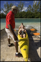 Exploring the National Park Kayak at Lucaya - Grand Bahama.