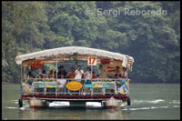 Some boats include food and entertainment during the trip. Loboc River Cruises. Loboc. Bohol.