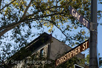 Gay Street in Greenwich Village. At the end of this tiny street in the St Christopher, 15, was until early 2009 the famous Oscar Wilde Bookshop bookstore specializing in gay themed on the world and served as a reference and resistance to the homosexual movement for many years, although Gay Street itself and attracts many curious only to photograph the sign, even sell postcards and pictures of the sign.