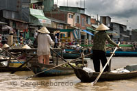 Mercado flotante de Phong Dien. Delta del Mekong. 